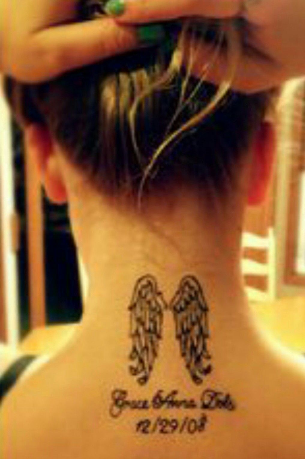 tattoos body art angel wing rose large 8.25" arm tattoo | eBay