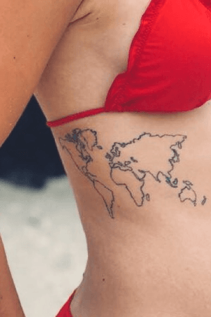 I have seen the world one day #world #traveltattoos #travel #passion #wanderlust #map 