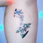 Tattoo by Tattooist Dahh #TattooistDah #planttattoos #planttattoo #plant #nature #hands #water #berries #leaves #surreal #watercolor #illustrative