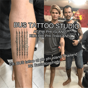 #fivelines #tattooart #tattooartist #bambootattoothailand #traditional #tattooshop #at #Bustattoostudio #Bustattoophiphi #tattoophiphi #phiphiisland #thailand #tattoodo #tattooink #tattoo #phiphi #kohphiphi #thaibambooartis  #phiphitattoo #thailandtattoo https://instagram.com/Bustattoophiphihttp://phiphitravels.com/author/bustattoo/ https://www.youtube.com/results?search_query=bus+bamboo+tattoo+phi+phi+studiohttps://www.facebook.com/bustattoophiphibambootattoo/Artist by Bus 🙏🏻🙏🏻🙏🏻🙏🏻🙏🏻thank you so much🙏🏻🙏🏻🙏🏻🙏🏻🙏🏻🙏🏻Situated in the near koh phi phi police station , Bus tattoo is a small studio run by Mr.Bus, an experienced and talented tattooist who can perform his art both with bamboo stick and with electric tattoo gun. Cover ups, free hand designs, custom designs - any style can be realized at Bus tattoo studio. As in mostly any shop nowadays, needles are disposable and used only once at Bus tattoo studio