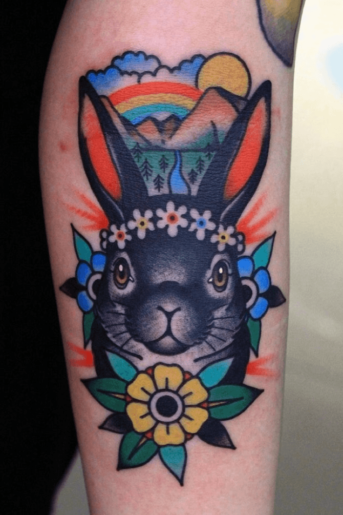 40 Adorable Rabbit Tattoo Design Ideas  TattooBloq