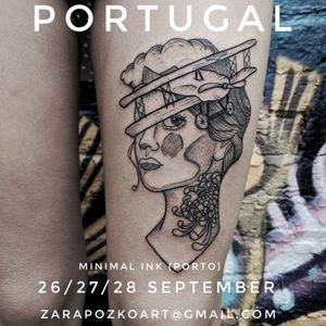 I'll be guesting at @minimalink in PORTO!26-28 SEPTEMBER, send me a email at zarapozkoart@gmail.com to booked yourself in time🖤#tattooart #tattooartists #portugaltattoo #portugalguestspot #illustrationtattoo #lineworktattoo #delicatetattoo #londontattoo #picoftheday 