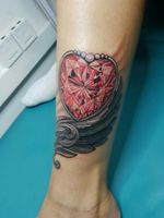 Ruby heart #tattooodessa #Odessa #thetattooedukraine #ruby #tattooartist #realistic #realism #wing 