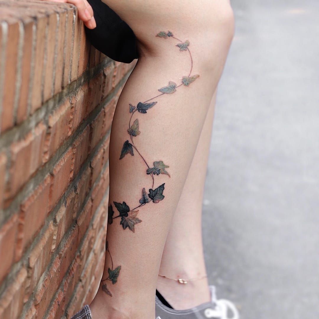 Poison Ivy Plant Tattoo by dollywildetattooist  Tattoogridnet