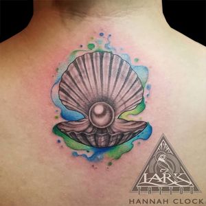 Tattoo by Lark Tattoo artist Hannah Clock. See more of Hannah's work: http://www.larktattoo.com/long-island-team-homepage/hannah-clock/ . . . . . #ColorTattoo #Watercolor #WatercolorTattoo #Oyster #OysterTattoo #Pearl #PearlTattoo #FemaleTattooer #FemaleArtist #FemaleTattooArtist #LadyTattooer #tattoo #tattoos #tat #tats #tatts #tatted #tattedup #tattoist #tattooed #inked #inkedup #ink #tattoooftheday #amazingink #bodyart #tattooig #tattoosofinstagram #instatats #larktattoo #larktattoos #larktattoowestbury #westbury #longisland #NY #NewYork #usa #art