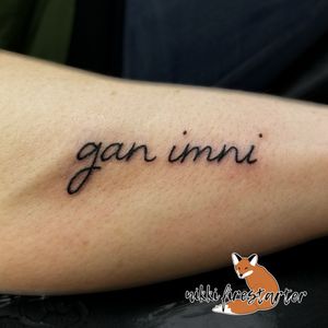 "gan imni", from March 2018http://nikkifirestarter.com#tattoos #bodyart #bodymods #texttattoos #wordtattoos #blacktattoos