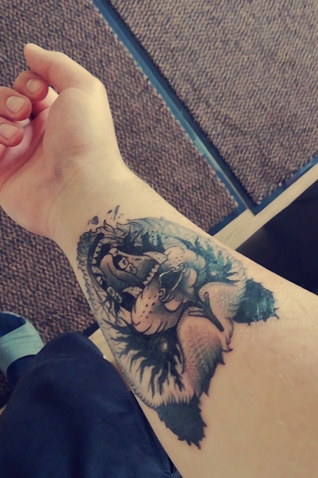 Tattoo uploaded by Ricardo Van t Hof  Angry panda on lower arm  Tattoodo