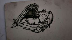Not perfect but Im practicing #angel #baby #cute #wings 