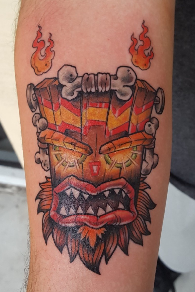 Tiki  Crash bandicoot tattoo, Crash bandicoot, Bandicoot