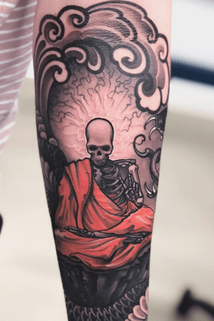 Monk:) #tattoodo #monk #snake #skull #wearesorrymom #killerinktattoo #inkjecta