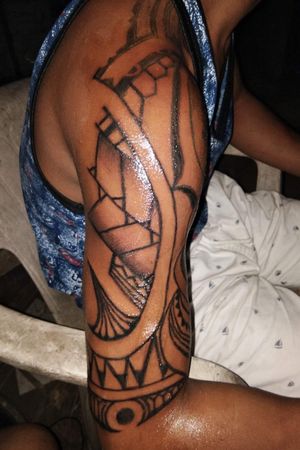 My 1st client. The 1st tattoo that I made. Still unfinished.