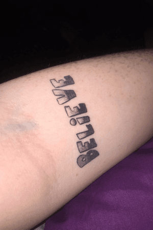 Justin Bieber Believe tattoo 