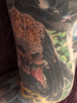 Funny angle but heres my Predator tattoo