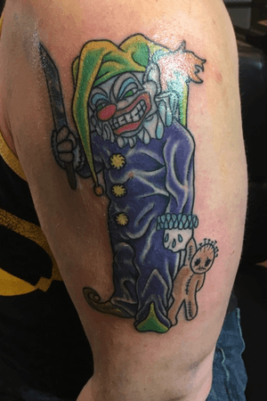 Clown tattoo redo