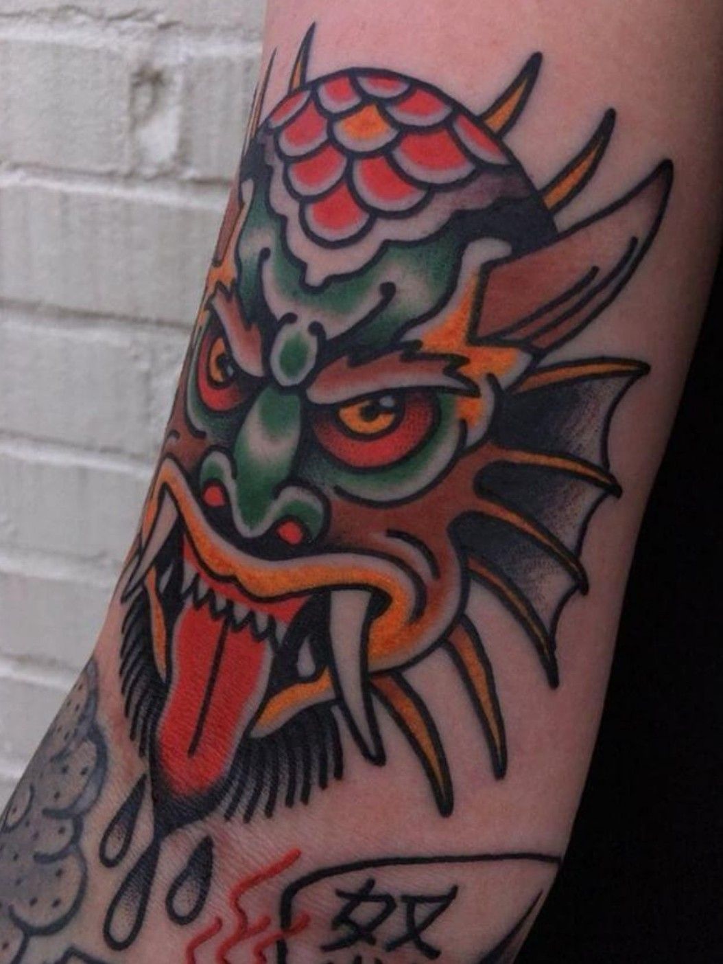 Chinese Dragon Demon tattoo
