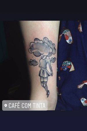 6#tattoo #girl #cloud #clouds