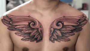 #chesttattoo #wings 