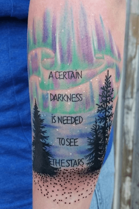 50 Northern Lights Tattoo Designs For Men  Aurora Borealis Ideas   Creative tattoos Light tattoo Northern lights tattoo
