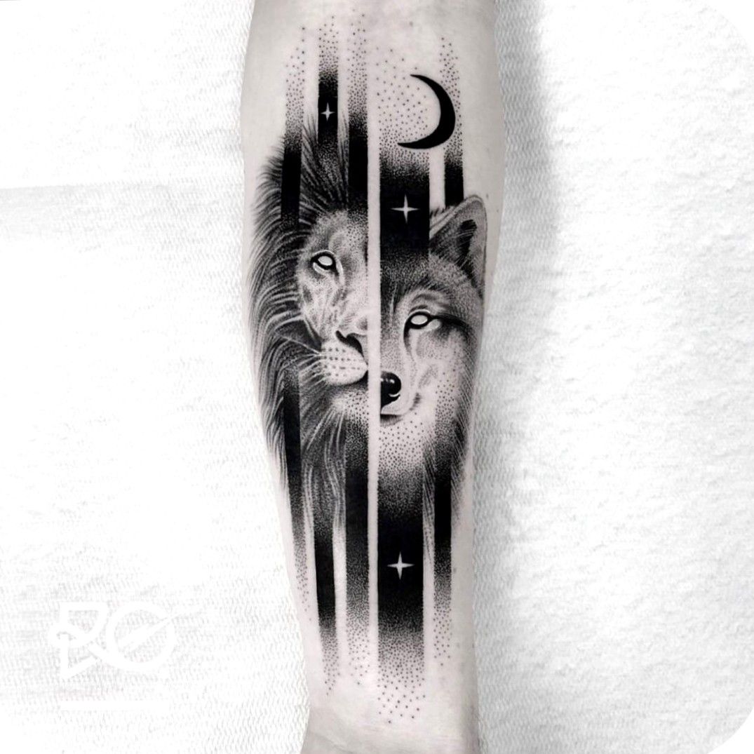 SAVI Full Arm Tattoo Full Sleeve Arm Tattoo For Men Broken Clock Lion  Wolf Tattoo For Girls Women Temporary Tattoo Sticker Size 48x17CM   Amazonin Beauty