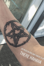 tattooed a ROPE PENTACLE on the arm of my BOYFRIEND.