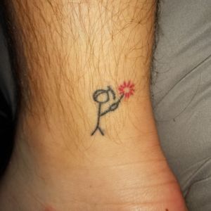 My first tattoo. I am a welder and wanted a small simple tattoo done. 