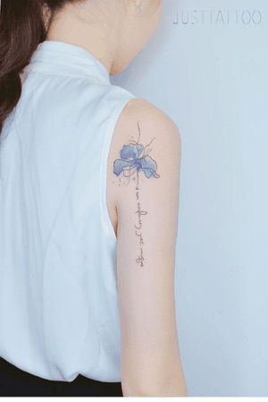 Tattoo by Danny tattooist. Wechat：Justtattoo02 Guangzhou Tattoo - #Justtattoo #GuangzhouTattoo #OriginalTattoo #TattooManuscript #TattooDesign #TattooFemaleTattooist #ink #watercolor #watercolortattoo #flower #flowertattoo #finelinetattoo #lettertattoo #wordtattoo #inktattoo 