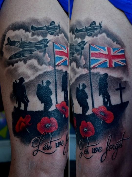 Lest We Forget  Rememberence Tattoo