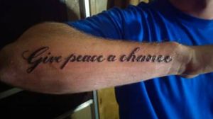 Tattoo by Frankie Higdon Louisville Kentucky peace