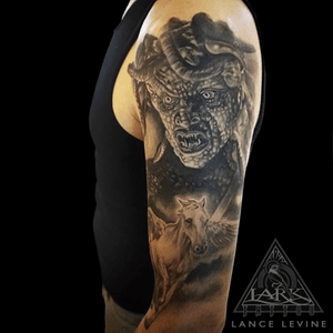 Tattoo by Lark Tattoo artist Lance Levine.See more of Lance's work here: http://www.larktattoo.com/long-island-team-homepage/lance-levine/.. . . .#Medusa #MedusaTattoo #ClashOfTheTitans #ClashOfTheTitansTattoo #Peggasus #PeggasusTattoo #BNG #BNGTattoo #BlackAndGrayTattoo #BlackAndGreyTattoo #RealisticTattoo #PortraitTattoo #MovieTattoo #LarkTattoo #tattoo #tattoos #tat #tats #tatts #tatted #tattedup #tattoist #tattooed #inked #inkedup #ink #tattoooftheday #amazingink #bodyart #tattooig #tattoosofinstagram #instatats  #larktattoos #larktattoowestbury #westbury #longisland #NY #NewYork #usa #art