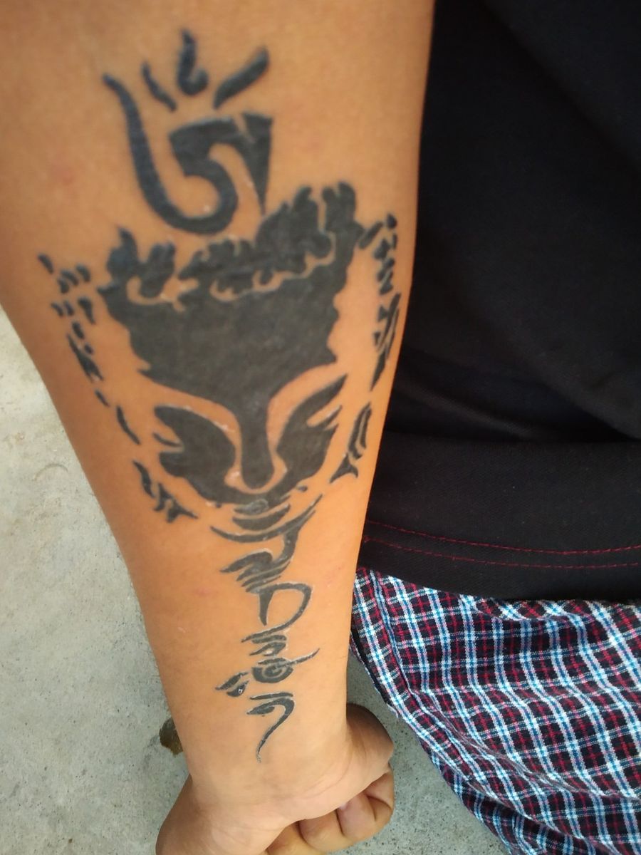 Tattoo uploaded by Sahil Thakur • #budha #budhism #tibetianskull # ...