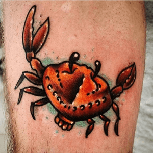 Crab tattoo #crabtattoo #traditional #classictattoo