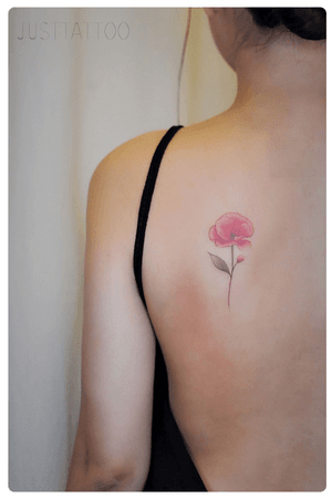 Tattoo by Danny tattooist. Wechat：Justtattoo02 Guangzhou Tattoo - #Justtattoo #GuangzhouTattoo #OriginalTattoo #TattooManuscript #TattooDesign #TattooFemaleTattooist #watercolor #watercolortattoo #flower #flowertattoo 