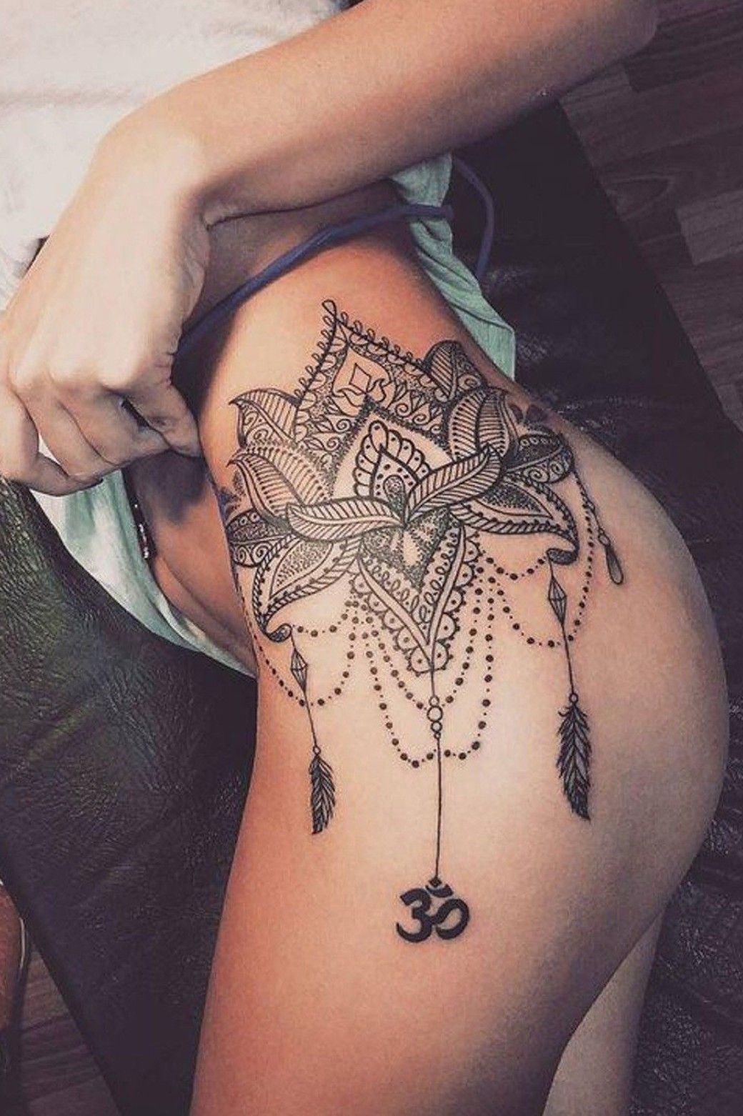 Beyond Ink Tattoo  Body Piercings  Hip mandala lotus flower  Facebook
