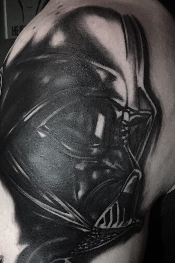 Darth Vader Porträt Tattoo