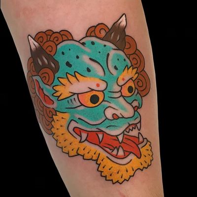Tattoo by Alex Zampirri aka AZamp #AlexZampirri #AZamp #JapaneseTattoo #Japaneseinspired #Japaneseinspiredtattoo #Japanesestyle #Japanese #Oni #color #traditional