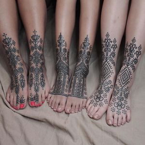 Tattoo by James Lau #JamesLau #favoritetattoos #favorite #best #blackwork #linework #dotwork #tribal #pattern #floral