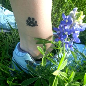 Cat paw tattoo, designed by myself. In memory of Jackie and Gretel.