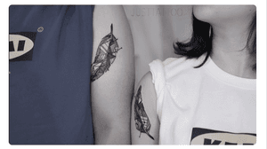 Tattoo by Suu tattooist. Wechat：Justtattoo02 Guangzhou Tattoo - #Justtattoo #GuangzhouTattoo #OriginalTattoo #TattooManuscript #TattooDesign #TattooFemaleTattooist #blackandwhite #blackandwhitetattoo #finelinetattoo #feathertattoo #lovertattoos 