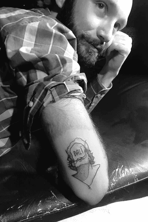 Salvador Dalí. Tattoo Artist: Alejandra Salas. @a.salastattoo