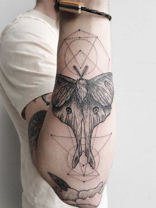 Tattoo Uploaded By Lavada Bynum Luna Moth Tattoodo
