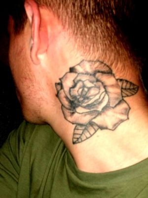 Rose on my neck 