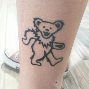 Dancing bear tattoo