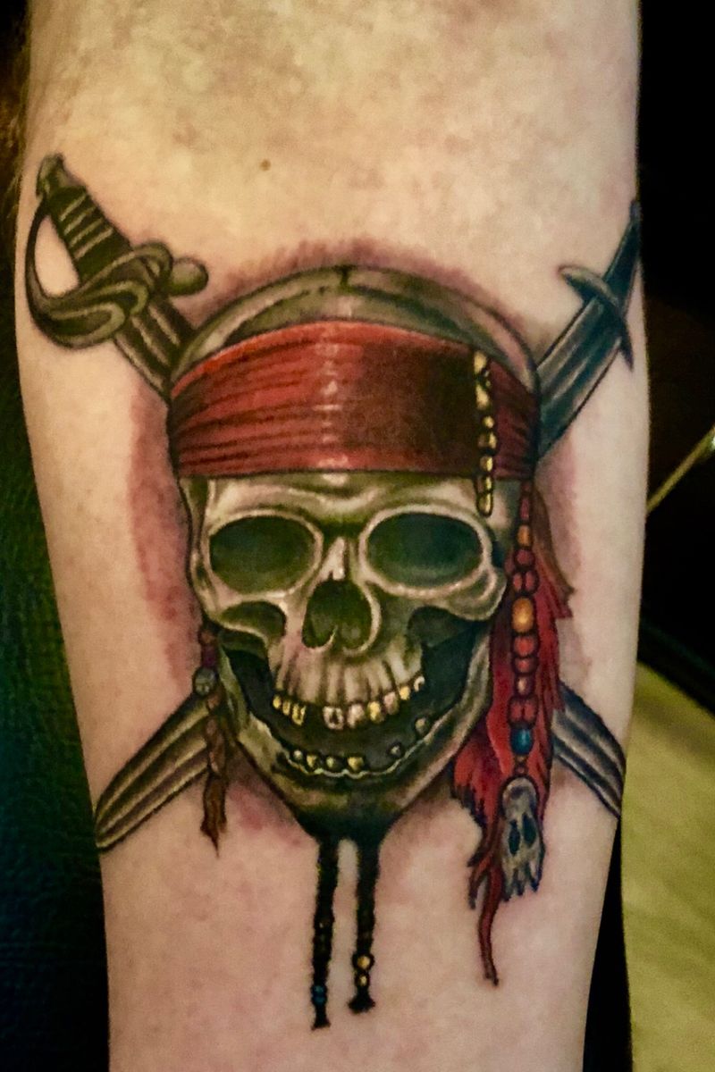 Tattoo uploaded by Joonas Rosenqvist • Pirates of the caribbean • Tattoodo