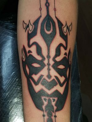 Darth Maul with red outline #firsttattoo  