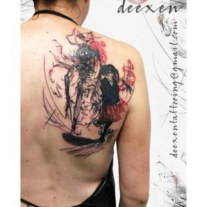 Darkside #ink #inked #tattoo #tatouage #art #watercolourtattoo #watercolor #graphictattoo #geometrictattoo #aquarelle #deexen #deexentattooing #abstracttattoo #wctattoos #TattooistArtMag #skinartmag #killerinktattoo #TattooistArtMagazine #bestwatercolourtattooers #d_world_of_ink #ikodeluxcustom