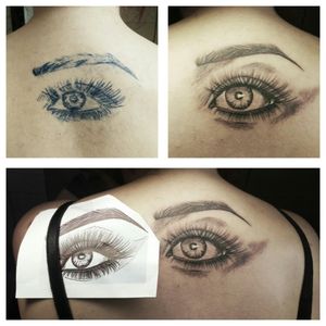 #auge #rücken #frau #inkgirl #inked #tattooedwoman #tattooedgirl #tattooed #tattoist ##hellotattoomed #follow #followforfollow 