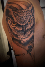 Owl #realistictattoo #tattoo #rotterdam 