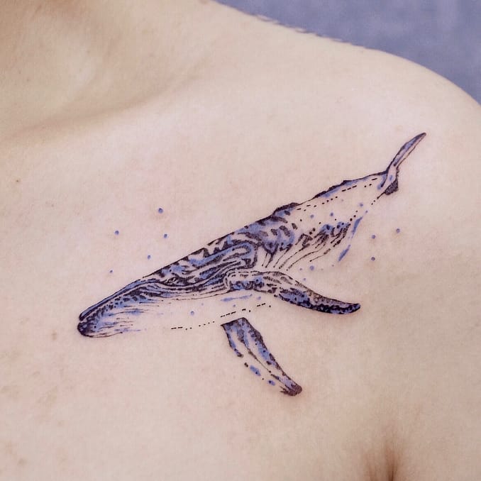 Abstract Fish Tattoo  TattManiaTattMania