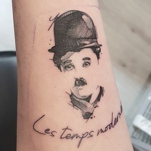 Charlie Chaplin Sketch style Mamene !! #charliechaplin #sketchstyle #sketch #sketchtattoo #black #blackworktattoo #finelinetattoo #blackandgrey #mtp #montpellier #frenchartist #art #artist #tattooart #design