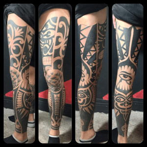 Black work leg sleeve design. IG: @eric_artistica FB: www.facebook.com/MR.INK #tattoo #blackwork #legsleeve #customizetattoo #artistica #artisticatattoo #artisticasingapore